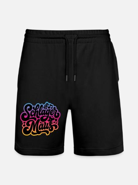 Schlager Maus - Schlagermaus - Schlagermusik - Stanley/Stella Trainer Unisex Organic Jogging Shorts - black