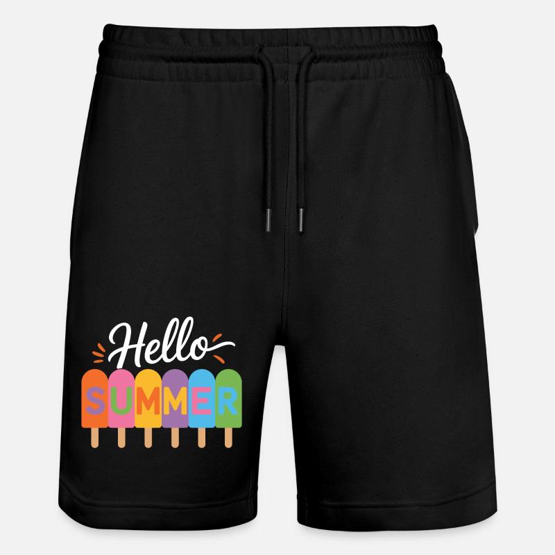 Hallo Sommer - Stanley/Stella Unisex Bio Joggingshorts Trainer  - Schwarz