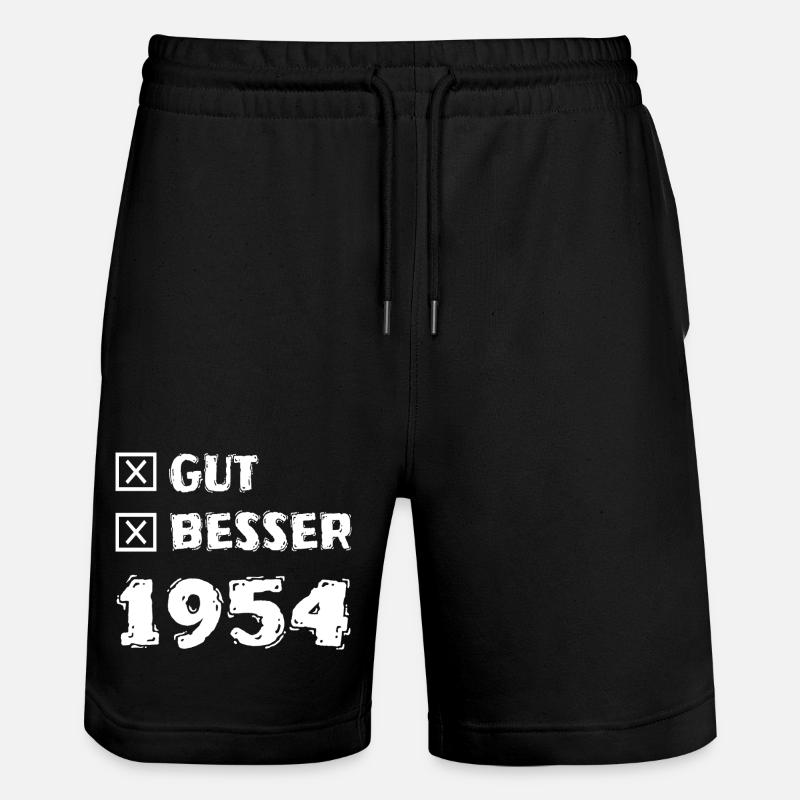1954 - Stanley/Stella Unisex Bio Joggingshorts Trainer  - Schwarz
