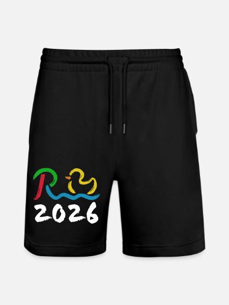 Pension 2026 - Retirement - Pension - Stanley/Stella Trainer Unisex Organic Jogging Shorts - black