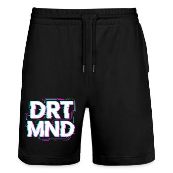 Dortmund drtmnd glitch shirt, Hoodie, Cap - Stanley/Stella Trainer Unisex Organic Jogging Shorts - black - Front - Nik (191cm) & Marisol (170cm)