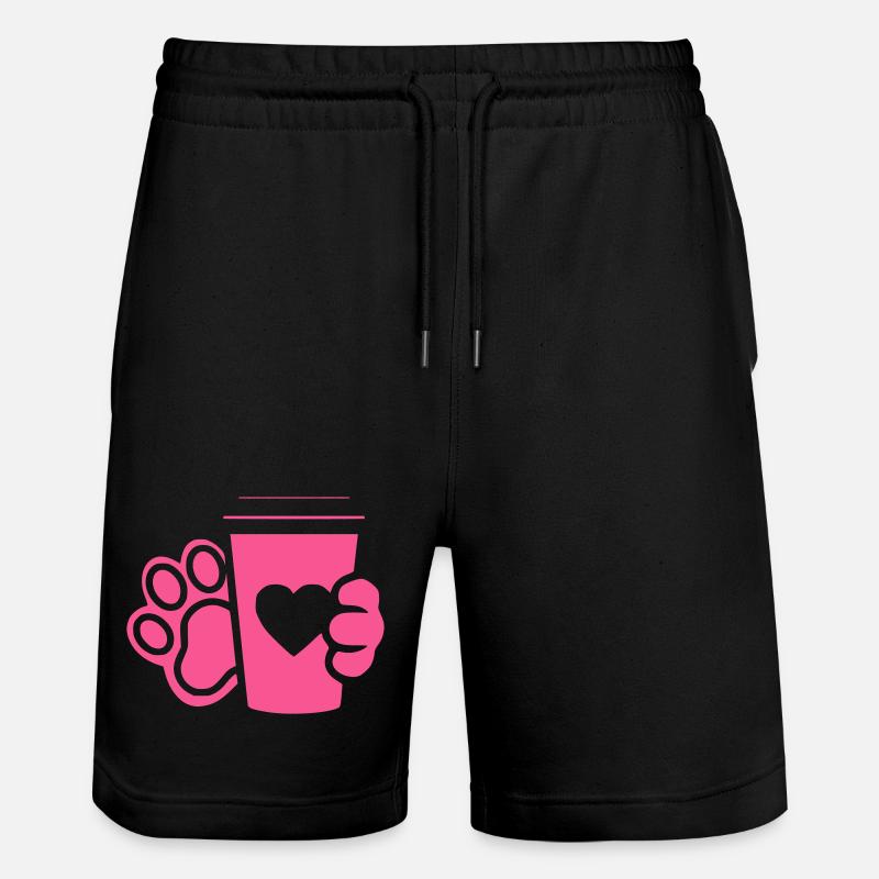 Design plat Paw Coffee Cup - Short de jogging bio TRAINER Stanley/Stella unisexe - noir