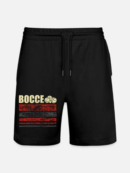 Bocce Petanque Boule Player - Stanley/Stella Trainer Unisex Organic Jogging Shorts - black
