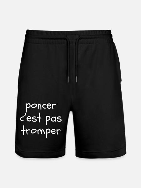 Poncer c'est pas tromper - Short de jogging bio TRAINER Stanley/Stella unisexe - noir
