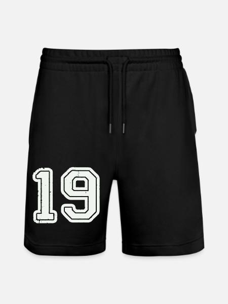 19 - Stanley/Stella Trainer Unisex Organic Jogging Shorts - black
