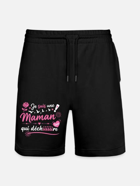 Maman qui déchiiiire - Short de jogging bio TRAINER Stanley/Stella unisexe - noir