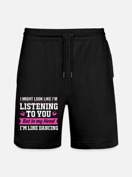 Line Dance - Stanley/Stella Trainer Unisex Organic Jogging Shorts - black