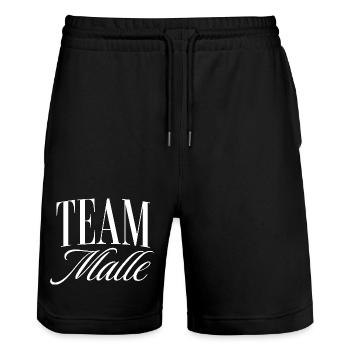 Mallorca Party - Stanley/Stella Unisex Bio Joggingshorts Trainer  - Schwarz - Vorne - Nik (191cm) & Marisol (170cm)