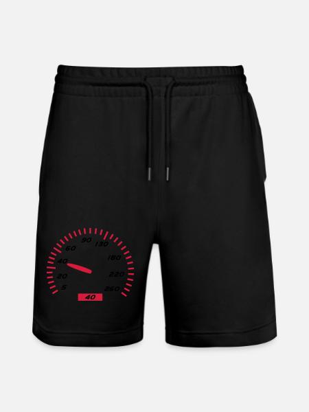 Birthday - 40 - Stanley/Stella Trainer Unisex Organic Jogging Shorts - black