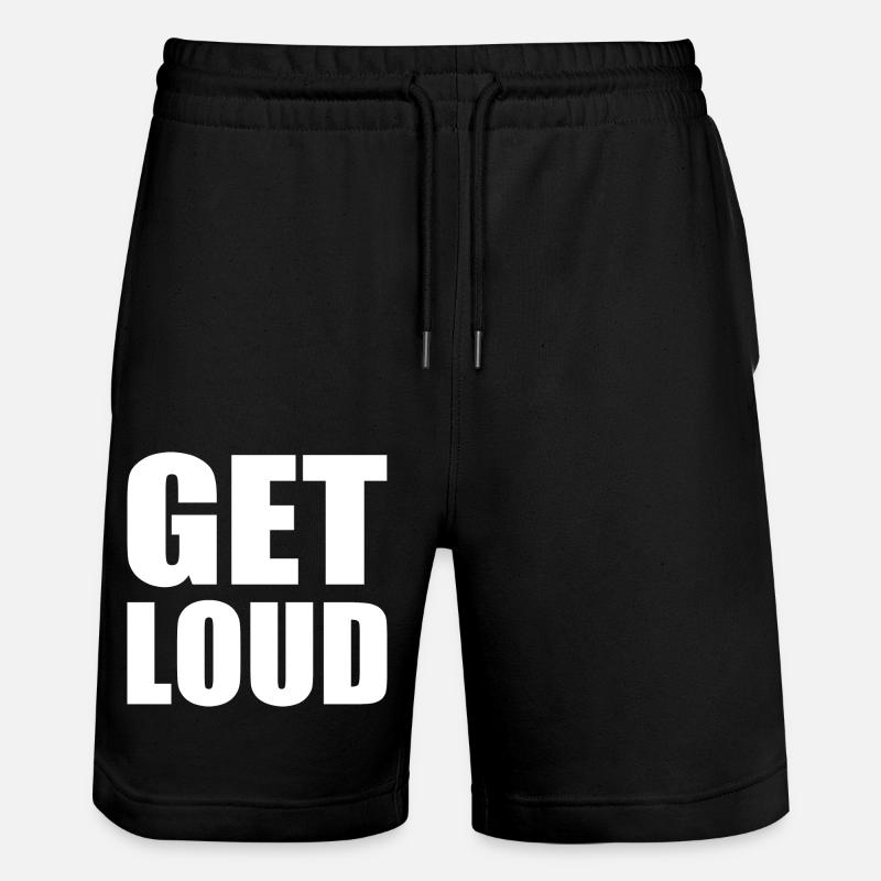 Get loud - Stanley/Stella Trainer Unisex Organic Jogging Shorts - black