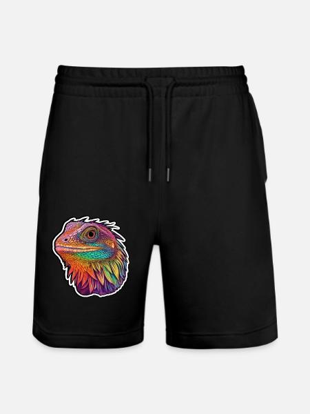 Luminous Pogona harmony - Stanley/Stella Trainer Unisex Organic Jogging Shorts - black