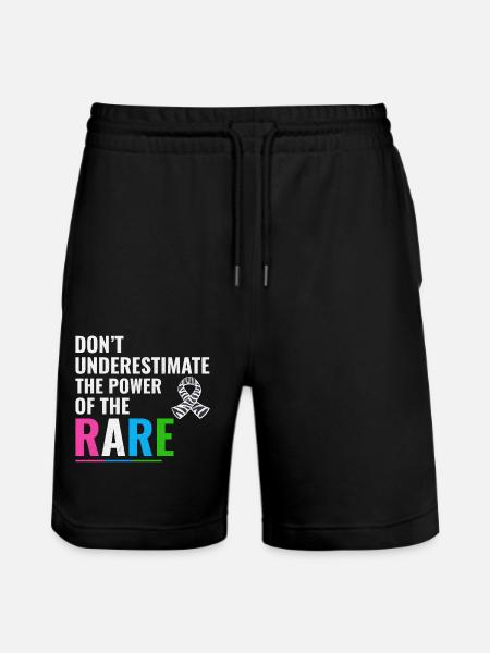 Rare Disease Awareness - Stanley/Stella Trainer Unisex Organic Jogging Shorts - black
