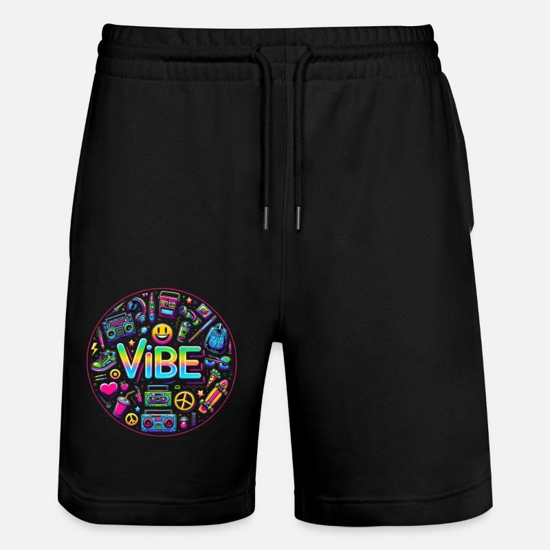Ambiance rétro : Neon Buzz - Short de jogging bio TRAINER Stanley/Stella unisexe - noir