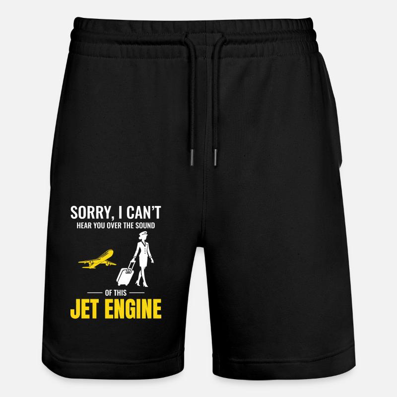 Flugbegleiter Flugpersonal - Stanley/Stella Unisex Bio Joggingshorts Trainer  - Schwarz
