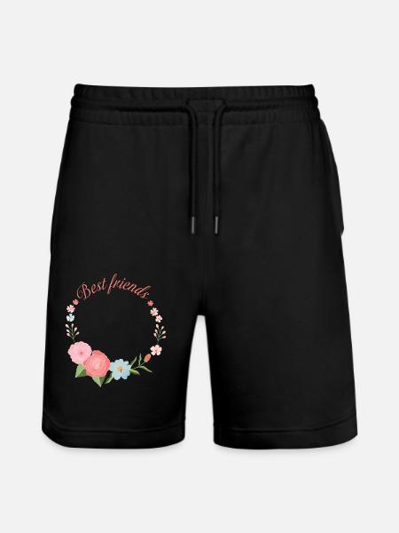 Best Friends - Stanley/Stella Unisex Bio Joggingshorts Trainer - Schwarz