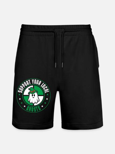 Ghosts - Stanley/Stella Trainer Unisex Organic Jogging Shorts - black