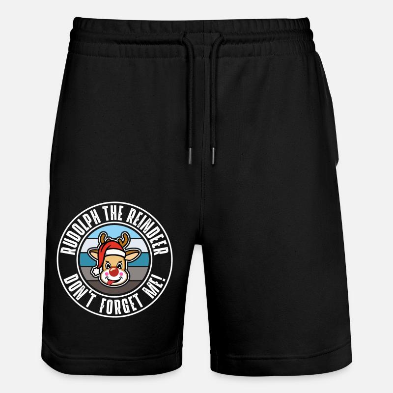 Rudolph - Stanley/Stella Unisex Bio Joggingshorts Trainer  - Schwarz