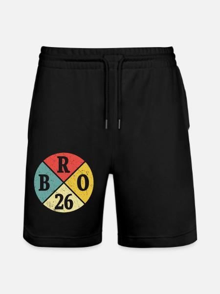 Brother Bro 2026 Big Brother Cadeau - Stanley/Stella uniseks bio-joggingshorts Mover  - zwart