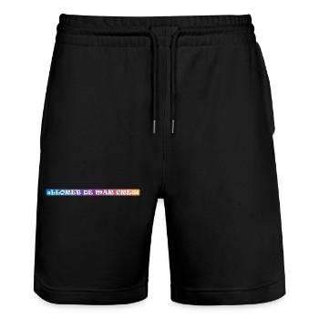 Lloret De Mar Crew - Short de jogging bio TRAINER Stanley/Stella unisexe - noir - Devant - Nik (191cm) & Marisol (170cm)