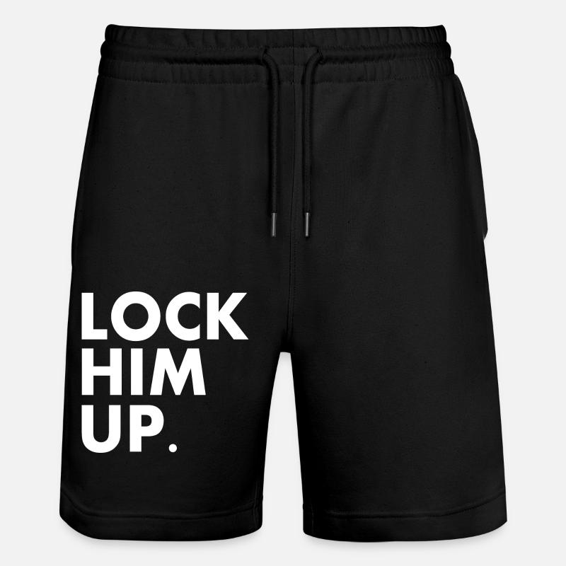 Lock him up - Stanley/Stella Unisex Bio Joggingshorts Trainer  - Schwarz