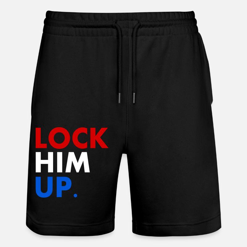 Lock him up - Stanley/Stella Unisex Bio Joggingshorts Trainer  - Schwarz