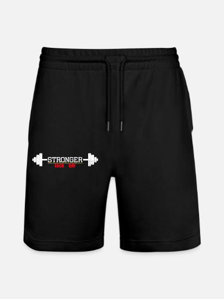 Stronger - Short de jogging bio TRAINER Stanley/Stella unisexe - noir