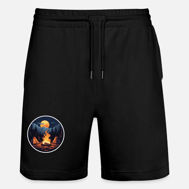 Camping - Stanley/Stella Unisex Bio Joggingshorts Trainer  - Schwarz