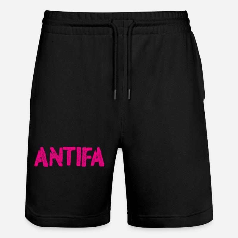 Les antifas - Short de jogging bio TRAINER Stanley/Stella unisexe - noir