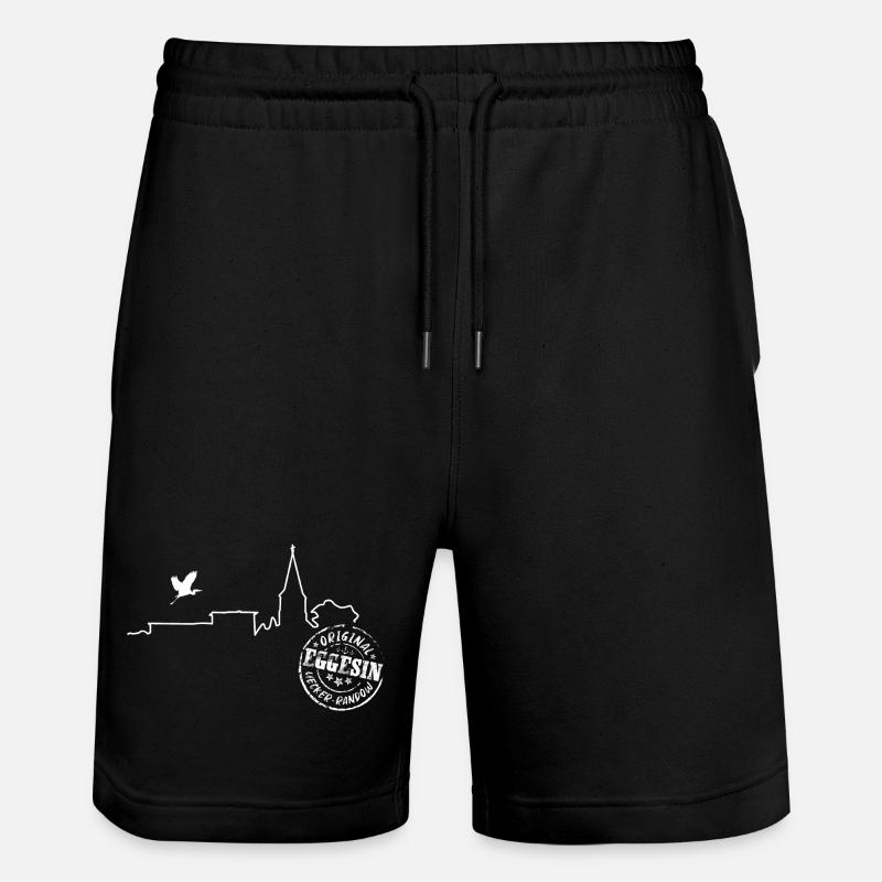 Eggesin Silhouette - Stanley/Stella Unisex Bio Joggingshorts Trainer  - Schwarz