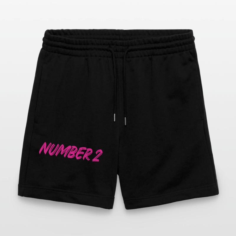 Number 2 - two - second - second - 2 - number 2 Stanley/Stella Trainer Unisex Organic Jogging Shorts