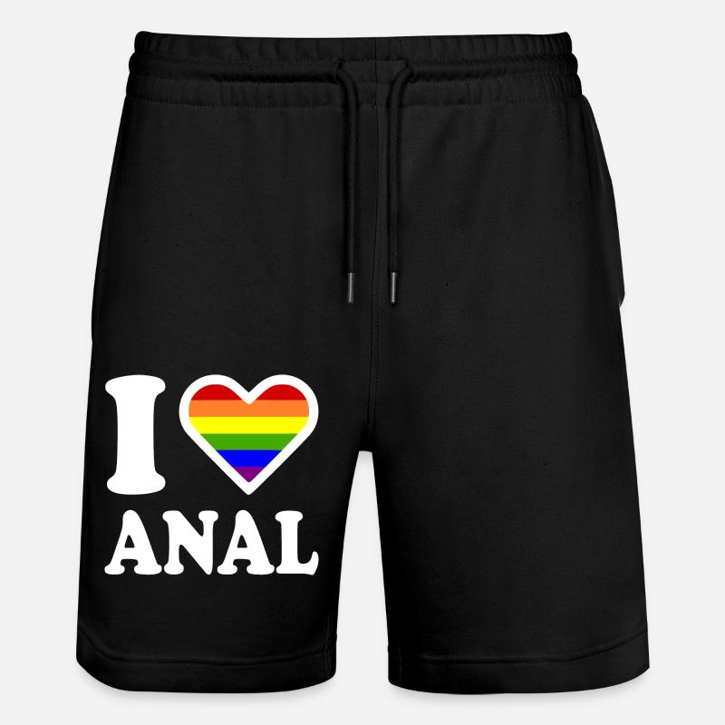 I love anal - Short de jogging bio TRAINER Stanley/Stella unisexe - noir
