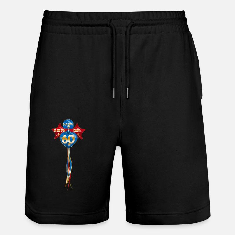 Joyeux anniversaire 60 Balloon Tie - Short de jogging bio TRAINER Stanley/Stella unisexe - noir