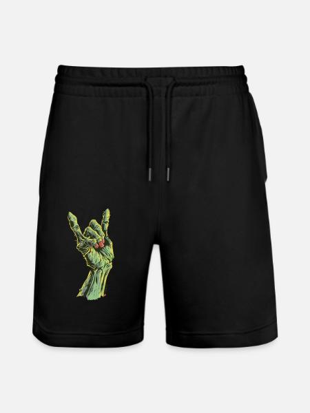 Doomie Fingers - Stanley/Stella Trainer Unisex Organic Jogging Shorts - black