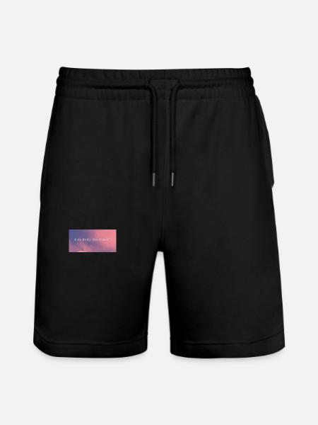 & she finally chose herself - Stanley/Stella Unisex Bio Joggingshorts Trainer  - Schwarz