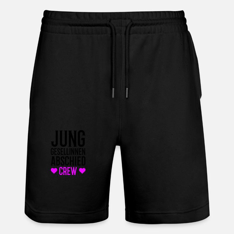 Junggesellinnenabschied Crew - Stanley/Stella Unisex Bio Joggingshorts Trainer  - Schwarz