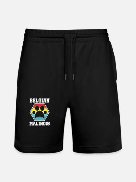 Belgian Malinois Belgian Malinois - Stanley/Stella Trainer Unisex Organic Jogging Shorts - black