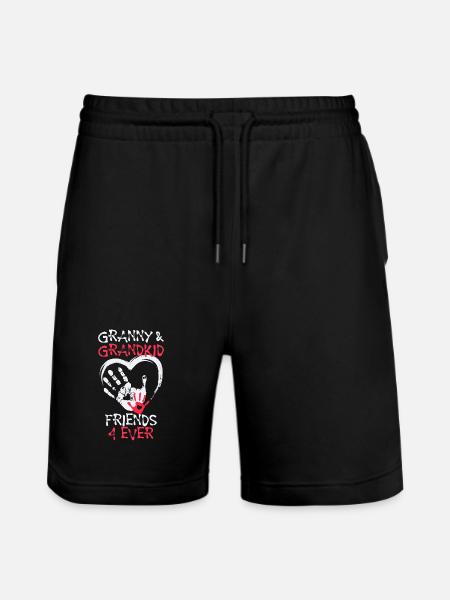 Enkelkind Großmutter Oma Lieblingsoma Statement - Stanley/Stella Unisex Bio Joggingshorts Trainer  - Schwarz