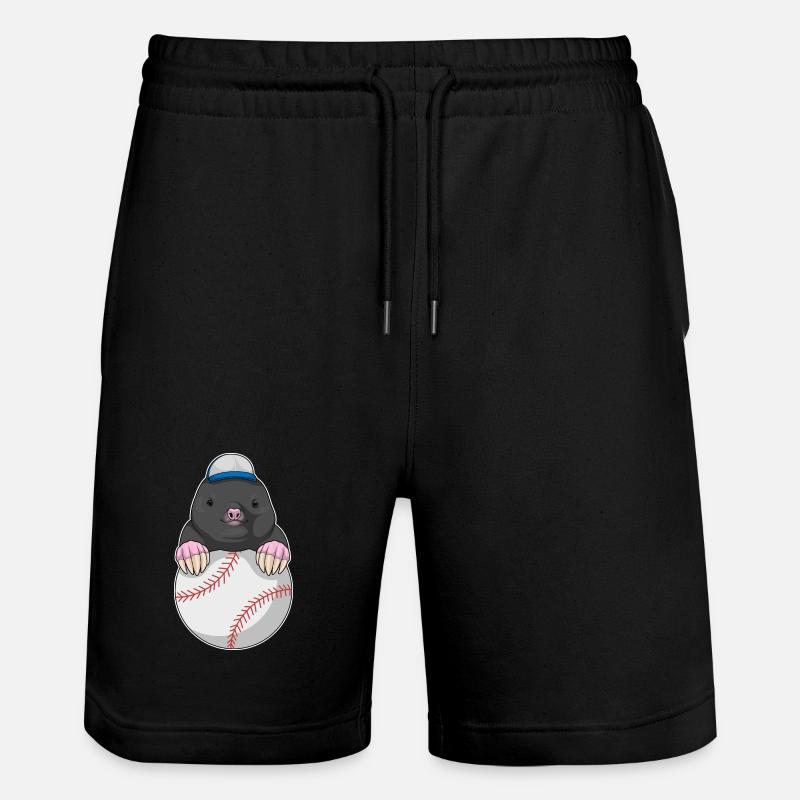 Mole Baseball - Short de jogging bio TRAINER Stanley/Stella unisexe - noir