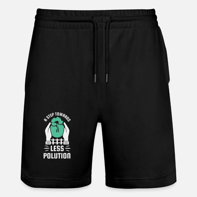 Step towards less pollution - Stanley/Stella Trainer Unisex Organic Jogging Shorts - black