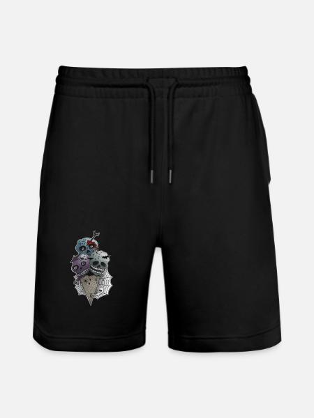 GothICECream Deluxe Eis - Stanley/Stella Trainer Unisex Organic Jogging Shorts - black