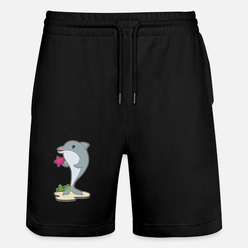 Dauphin étoile de mer - Short de jogging bio TRAINER Stanley/Stella unisexe - noir