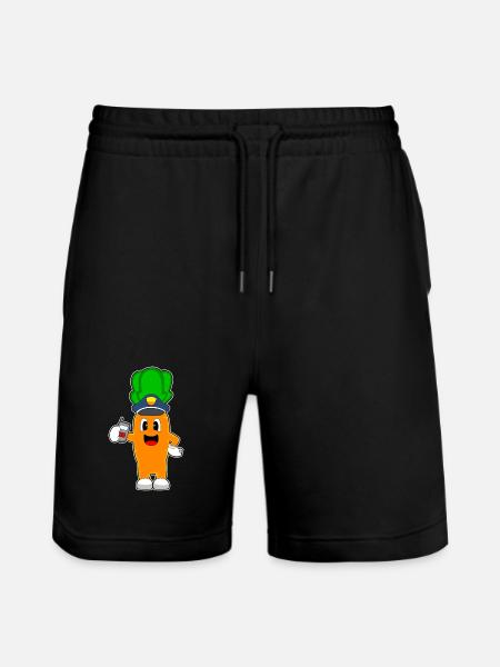 Carrot Policier Microphone Police - Short de jogging bio TRAINER Stanley/Stella unisexe - noir