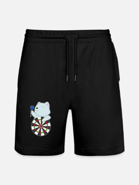 Cible de fléchettes pour chat - Short de jogging bio TRAINER Stanley/Stella unisexe - noir