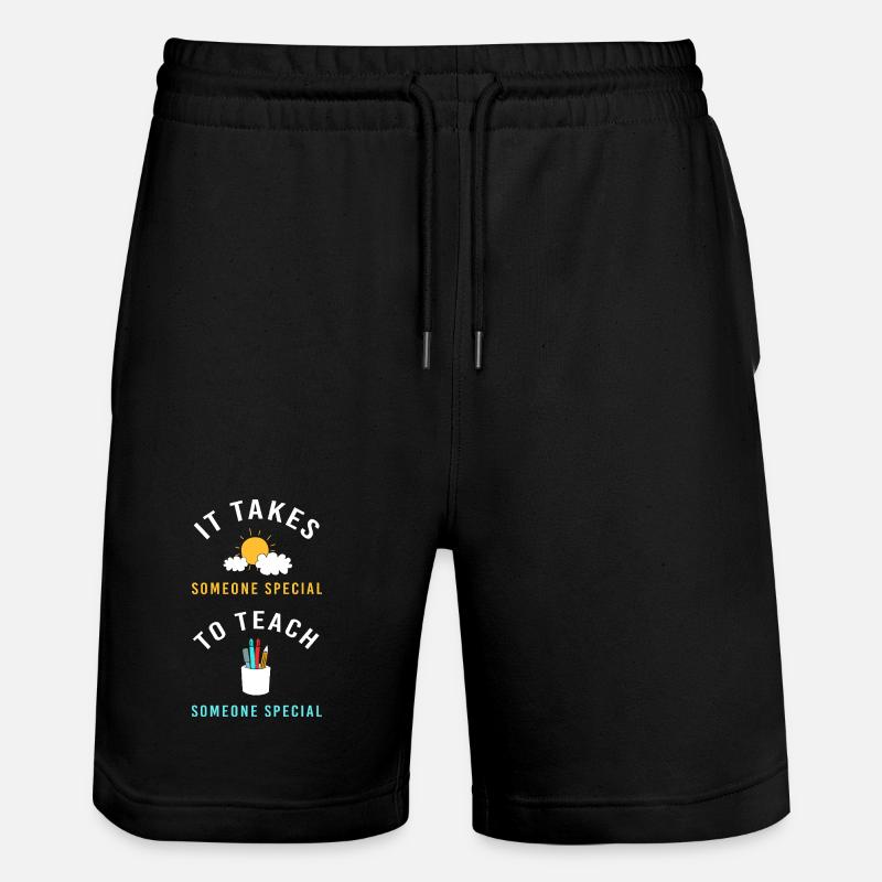 Sonderschule Lehrer Förderschule Pädagoge - Stanley/Stella Unisex Bio Joggingshorts Trainer - Schwarz