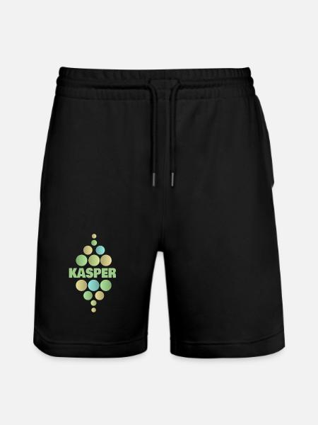 Kasper as a first name - Stanley/Stella Trainer Unisex Organic Jogging Shorts - black