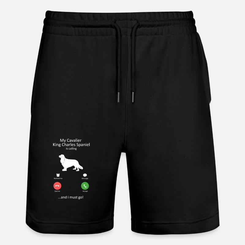 Le Cavalier King Charles Spaniel appelle le design - Short de jogging bio TRAINER Stanley/Stella unisexe - noir