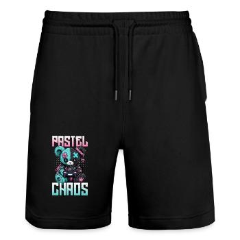 Pastel Goth Soft Goth Gaming Gamer - Short de jogging bio TRAINER Stanley/Stella unisexe - noir - Devant - Nik (191cm) & Marisol (170cm)