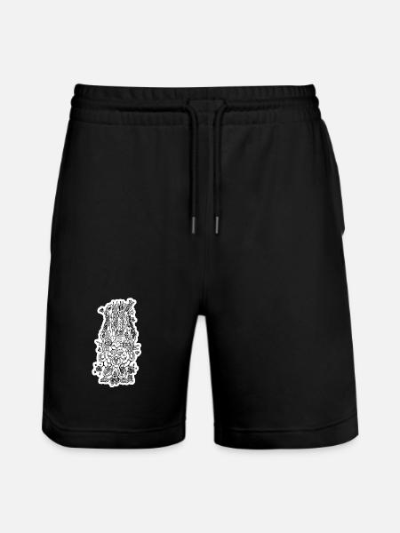 Shaman Head (contour) - Short de jogging bio TRAINER Stanley/Stella unisexe - noir