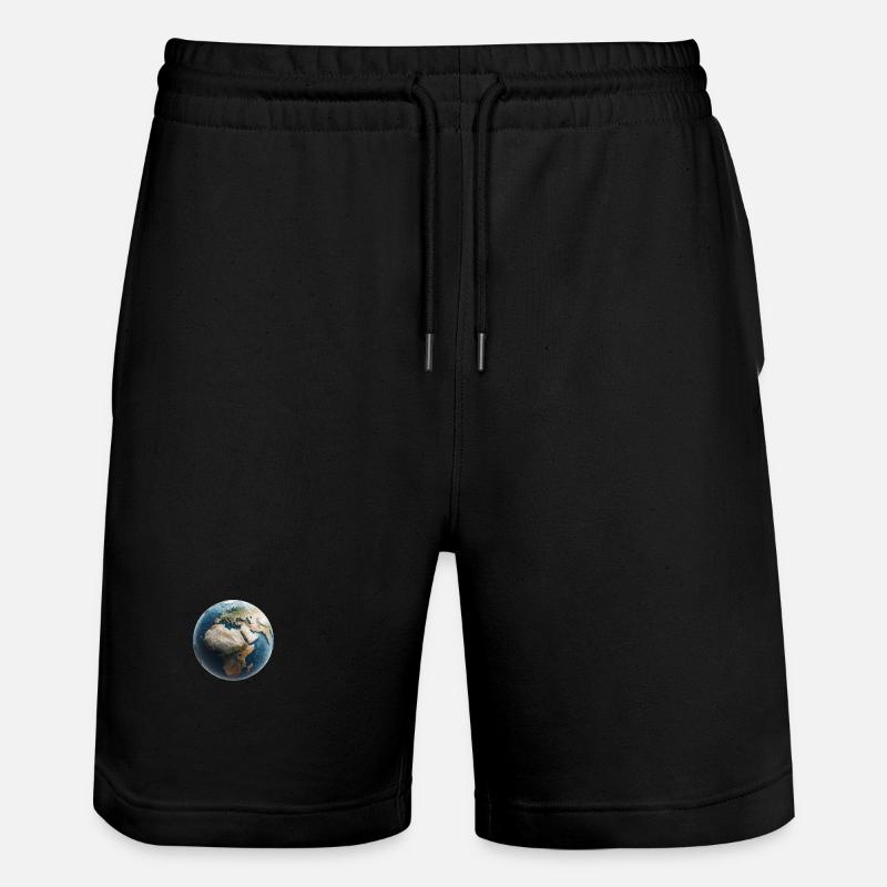 Planète Terre Polygone - Short de jogging bio TRAINER Stanley/Stella unisexe - noir
