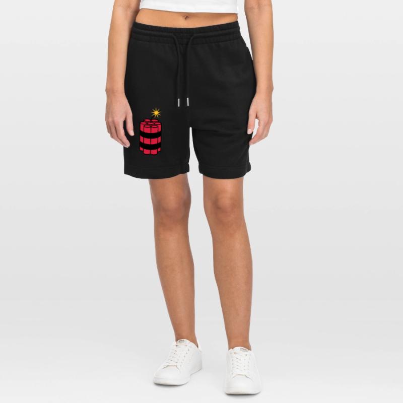 lit tnt dynamite explode explosion spre Stanley/Stella Trainer Unisex Organic Jogging Shorts